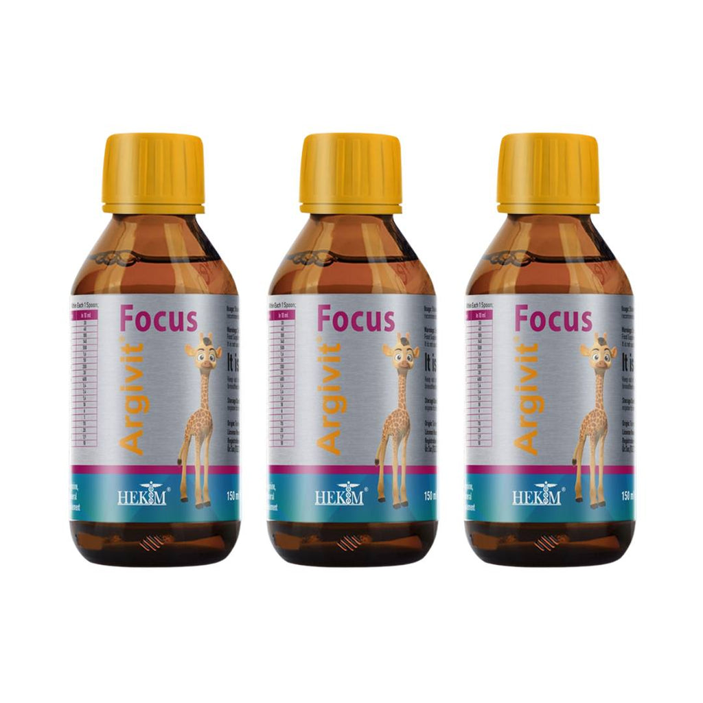 Argivit Focus Syrup 150 ml - 3 packs - Eterik