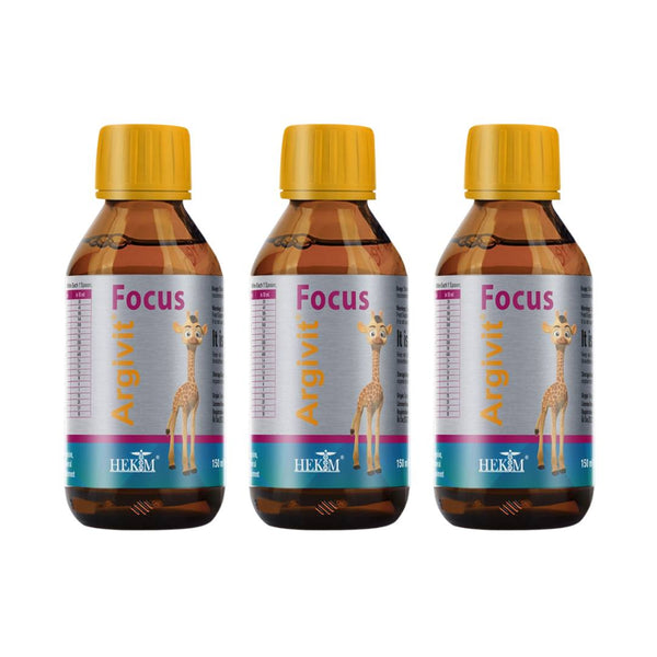 Argivit Focus Syrup 150 ml - 3 packs - Eterik
